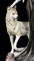 Dark Fairy Figurine with Wolves