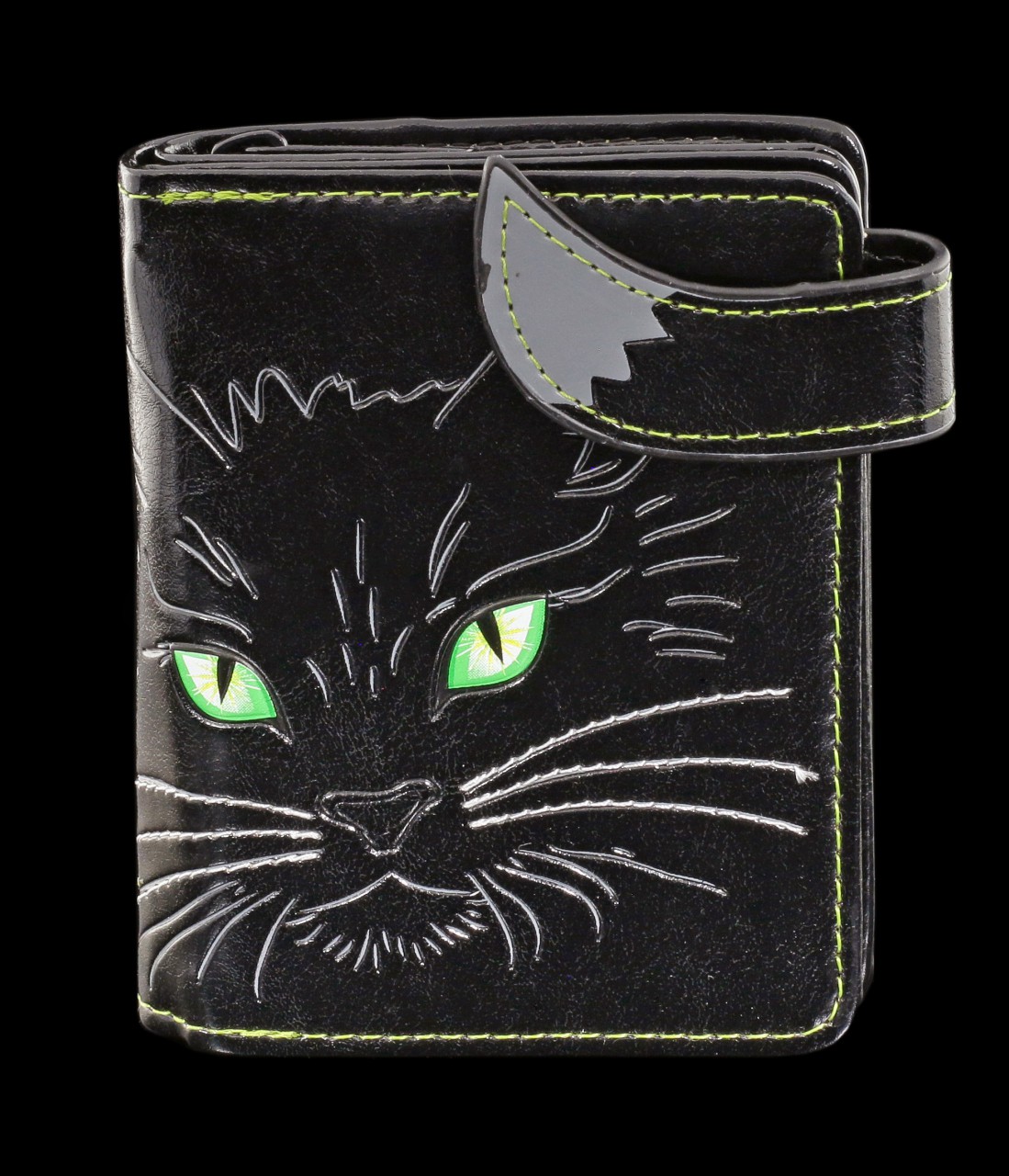 Kleine Geldbörse mit schwarzer Katze - Lucky Cat