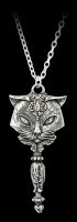 Alchemy Gothic Necklace - Sacred Cat Vanitas