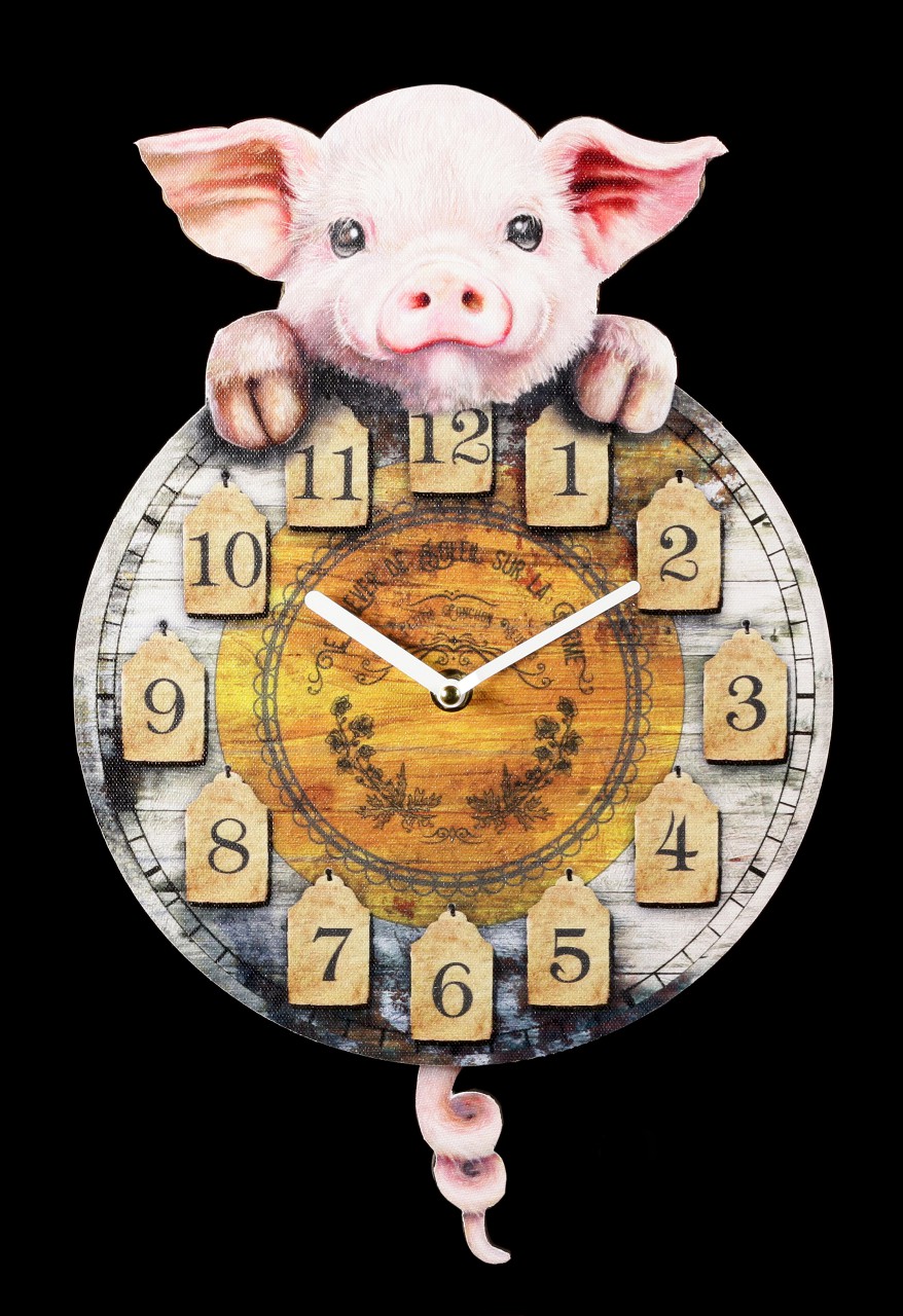 Clock with Piggy - Piggin' Tickin'