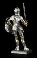 Kleine Ritter Figur mit Schwert und Schild