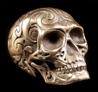 Totenkopf - Celtic Skull bronze klein