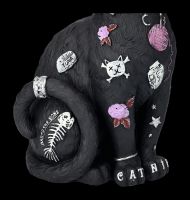 Cat Figurine with Tattoos - Bad to the Bone