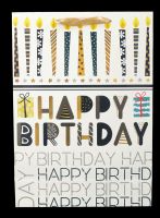 Geschenktüte - Happy Birthday - Kerzen