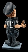 Funny Job Figurine - Police Officer with Donut