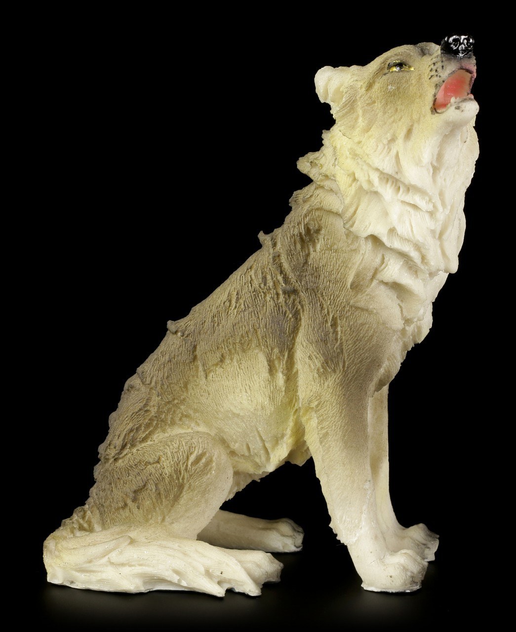 Wolf Figurine - Sitting on the Floor