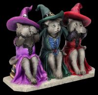 Cat Figurine - Three Wise Witch Kittens