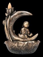 Backflow Incense Burner - Buddha in Half Moon