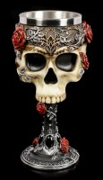 Skull Goblet - Gothic Roses