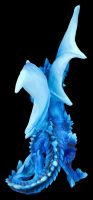 Drachenfigur dunkelblau - Eisdrache