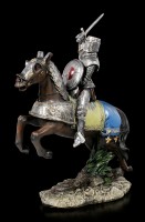 German Knight Figurine on Horse in Attack