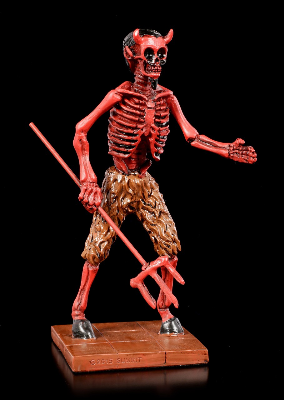 Skelett Figur - Roter Teufel