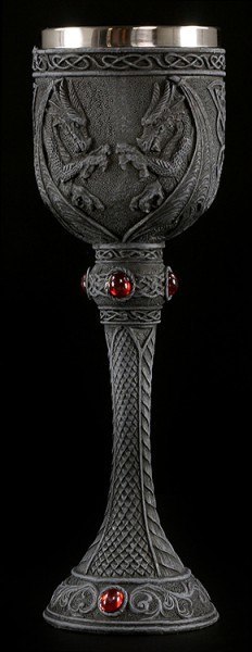 Tall Goblet with Dragons