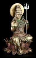 Hinduistische Götter Figur - Shiva - Sitzend auf Lotusblüte