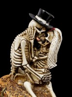 Skelett Figurine - Love Never Dies - Love Rocks