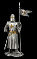 Pewter Knight with Flag