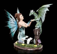 Elfen Figur - Arwen mit Drachenbaby