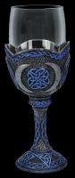 Glass Goblet - Blue Pentagram