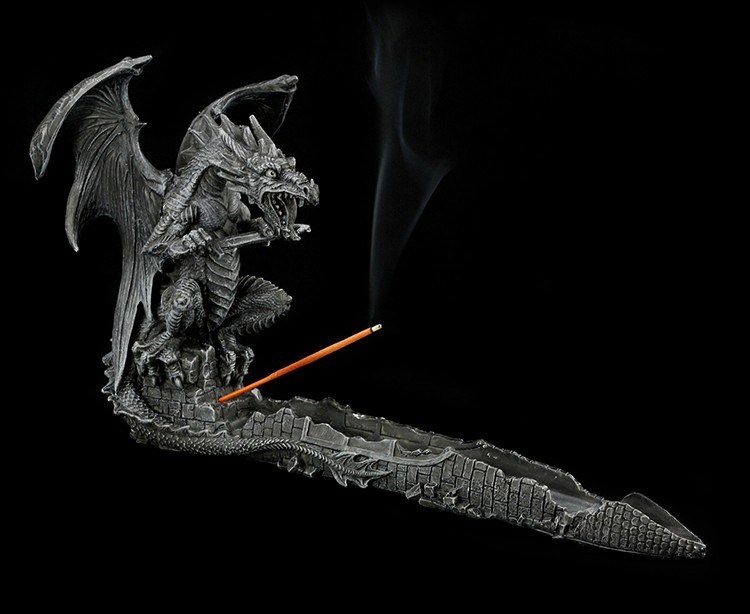 Dragon with Sword Incense Burner