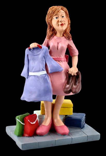 Funny Jobs Figurine - Shopping Queen