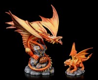 Adult Fire Dragon Figurine