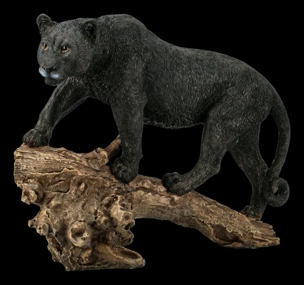 Schwarzer Panther Figur - Ausschau