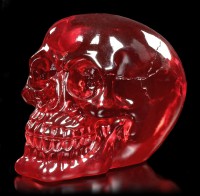 Durchsichtiger Totenkopf rot - Blood Skull