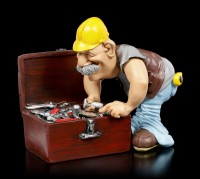 Funny Jobs Figurine - Craftsman is Looking for Tool