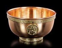 Ritual Copper Bowl - Pentagram medium