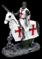 Knight Figurine on Horse White