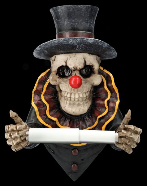 Toilettenpapierhalter - Skelett Horror Clown