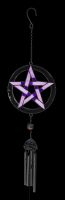 Windspiel - Pentagramm lila
