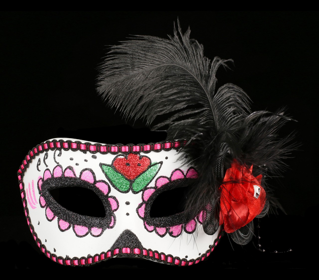 Day of the Dead Maske - Feathered Phantom