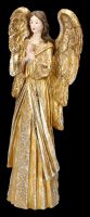 Engelfigur betend - goldfarben 26 cm