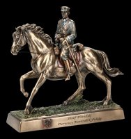 Jozef Klemens Pilsudski Figur auf Pferd