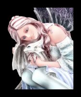 Fairy Figurine - Winter Crystalia with Dragon