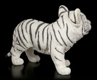 Weiße Tiger Figur - Baby tapsend