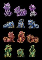 Mini Dragon Figurines - Set of 12