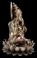 Ganesha Figurine on Lotus Flower