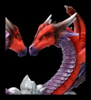 Dragon Figurine - Heart Dragons Devotion