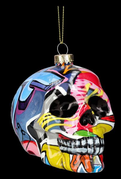 Christmas Ball Skull - Street Art