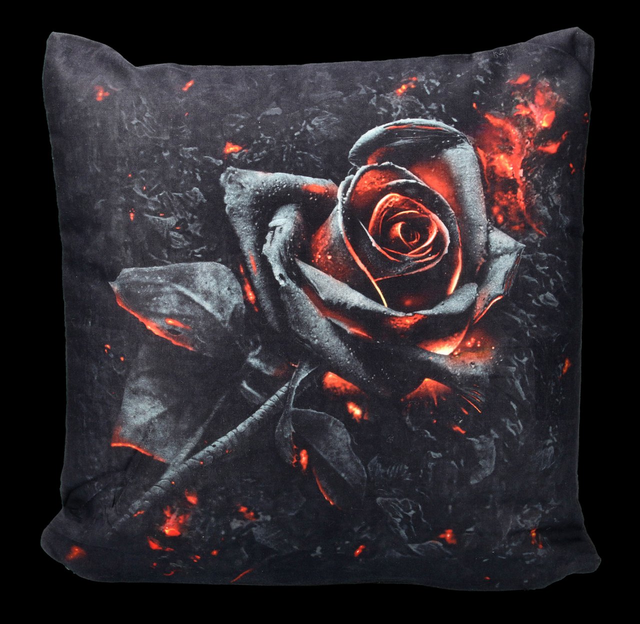 Spiral Gothic Cushion - Burnt Rose