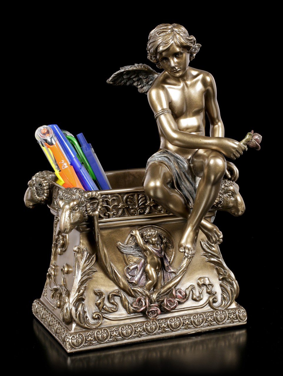 Cupid Figurine with Pen Holder