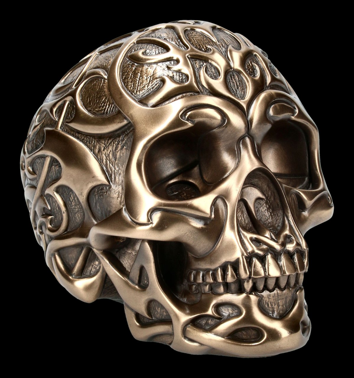 Tribal Skull - bronze