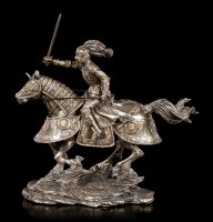 Ritter Figur auf Pferd mit erhobenem Schwert