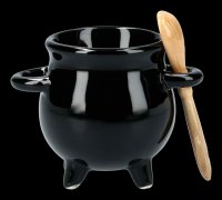 Egg Cup - Cauldron with Broom Spoon