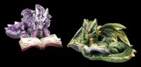 Dragon Figurines Set of 2 Read Book