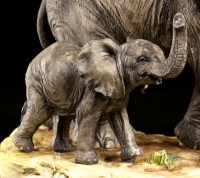 Elefanten Figur - Kind mit Mama