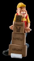 Funny Jobs Figurine - Parcel Deliverer with Parcels