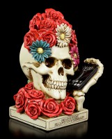 Skeleton Skull - Floral Head with Mobile